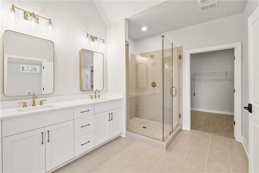 Furnished interior view inside a new home in Waterside Townhomes, Peachtree Corners (Image 7).