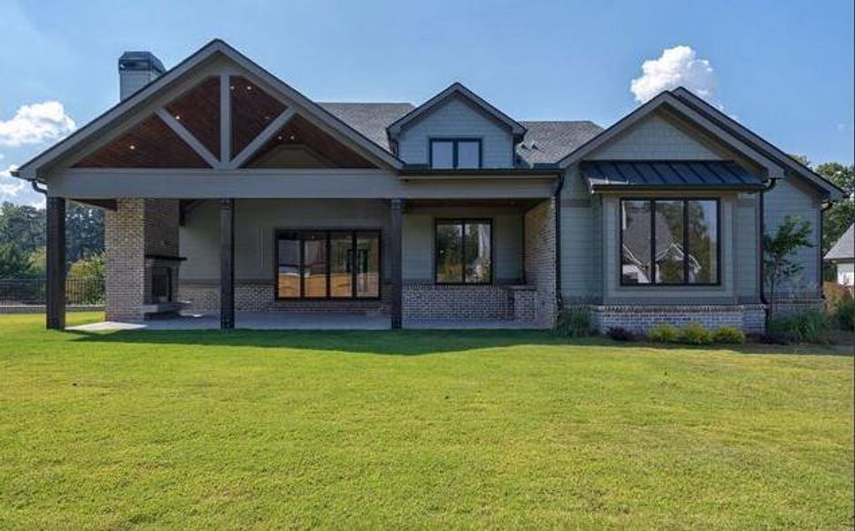 Front exterior of a new home in , Cumming, GA, highlighting curb appeal (Image 33).