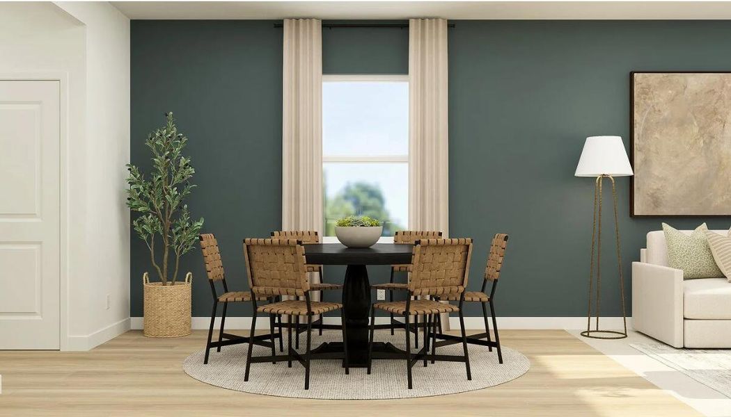 Furnished interior view inside a new home in Lindera Preserve at Cane Bay Plantation: Sabal Collection, Summerville (Image 4).