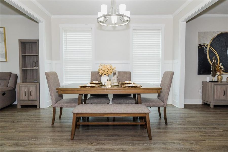Furnished interior view inside a new home in , Lawrenceville (Image 28).