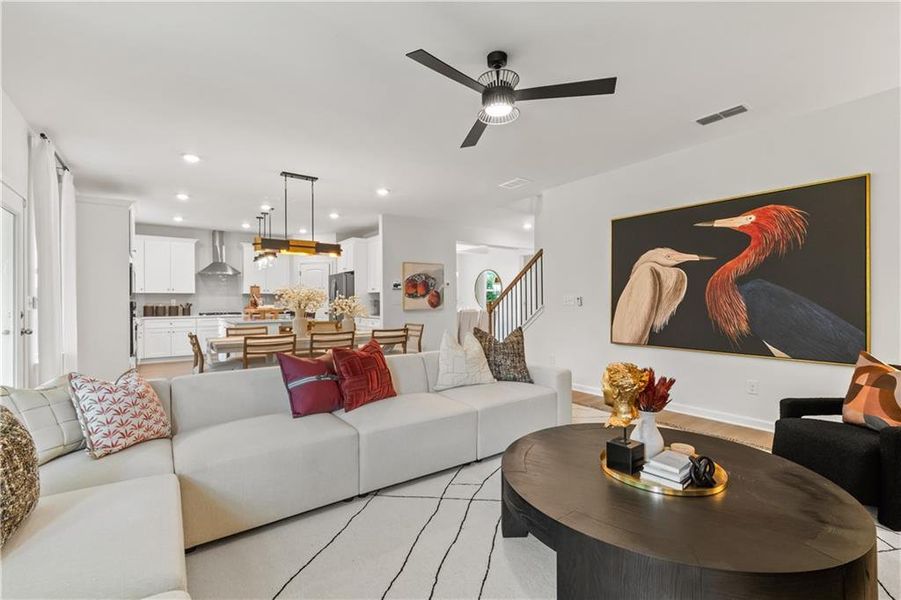 Furnished interior view inside a new home in Hamilton Lakes, Lawrenceville (Image 38).