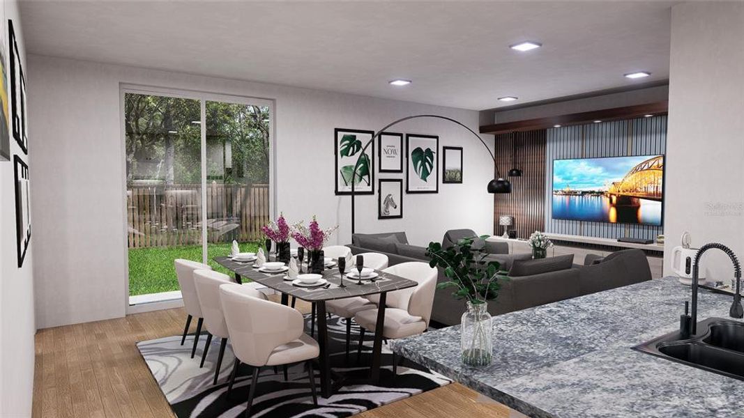 Furnished interior view inside a new home in , Hudson (Image 5).