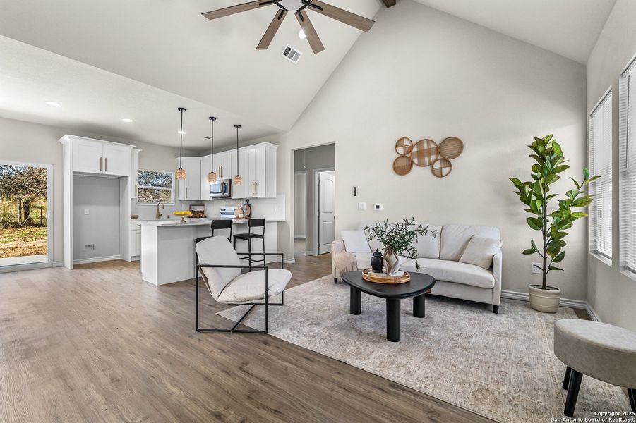 Furnished interior view inside a new home in , Lytle (Image 15).