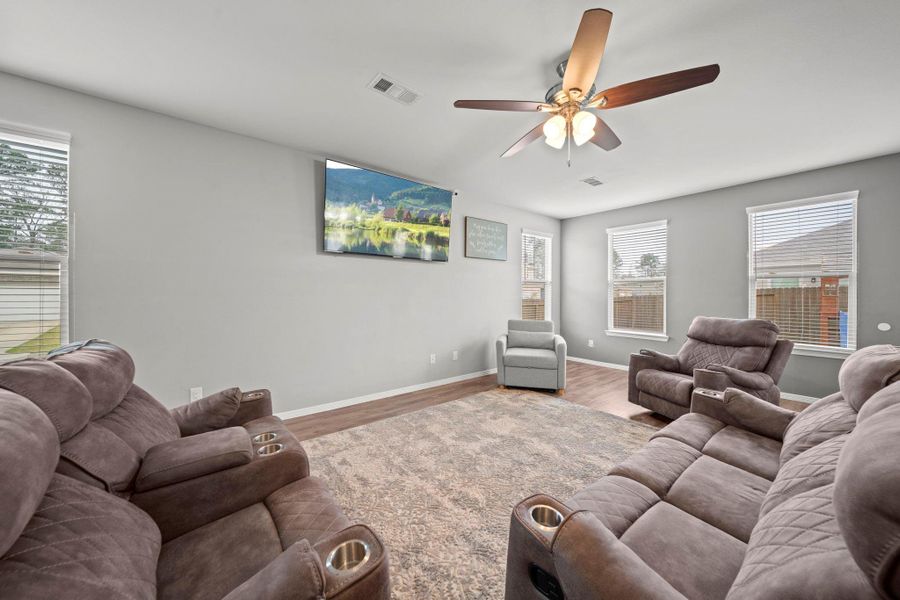 Furnished interior view inside a new home in , Porter (Image 10). Furnished interior view inside a new home in , Porter (Image 10).