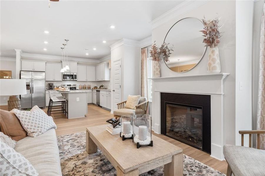 Furnished interior view inside a new home in Summerfield Place, Carrollton (Image 28).