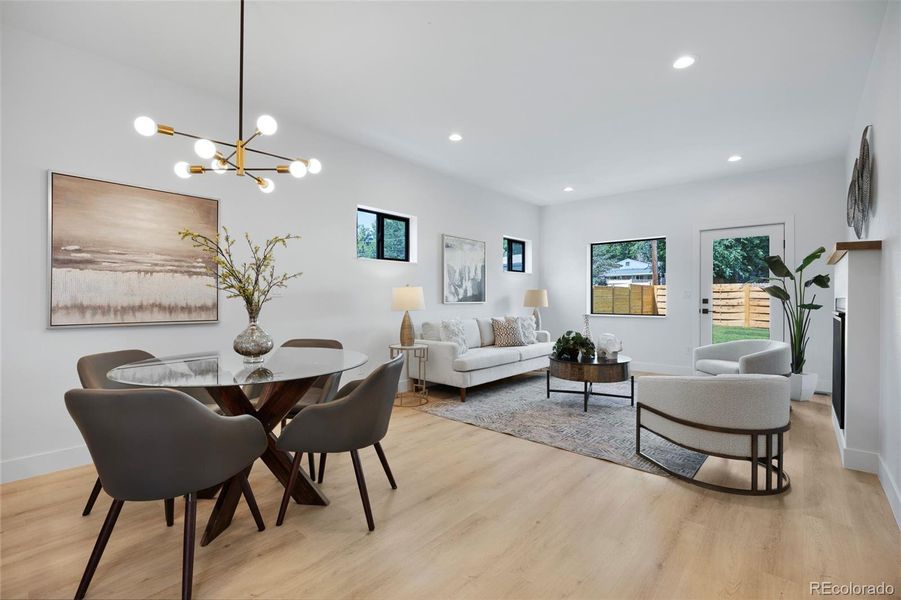 Furnished interior view inside a new home in , Denver (Image 38).