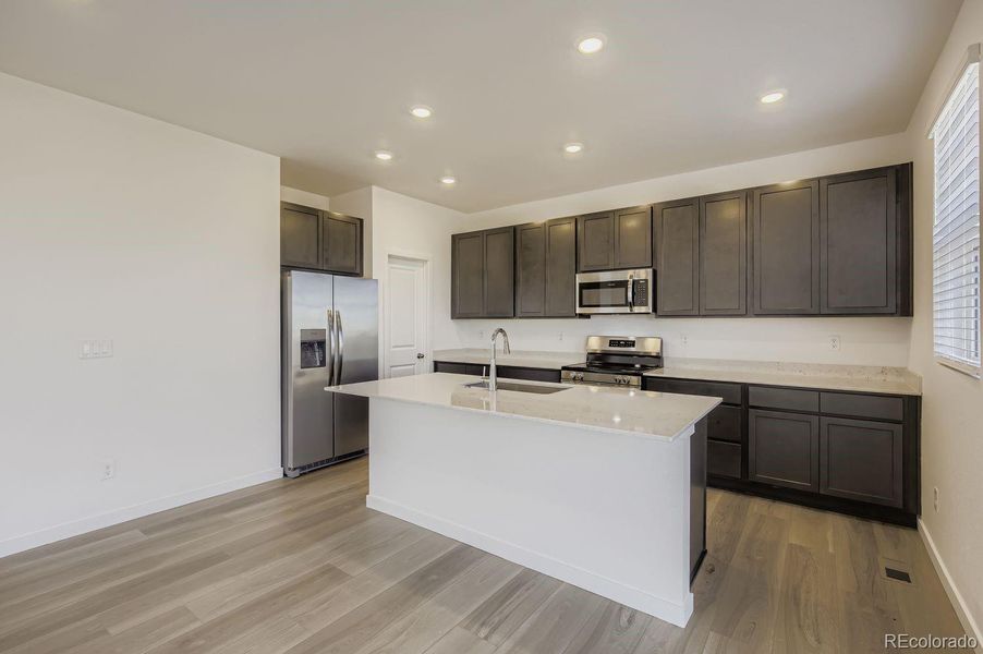 Furnished interior view inside a new home in Riano Ridge, Loveland (Image 8). Furnished interior view inside a new home in Riano Ridge, Loveland (Image 8).