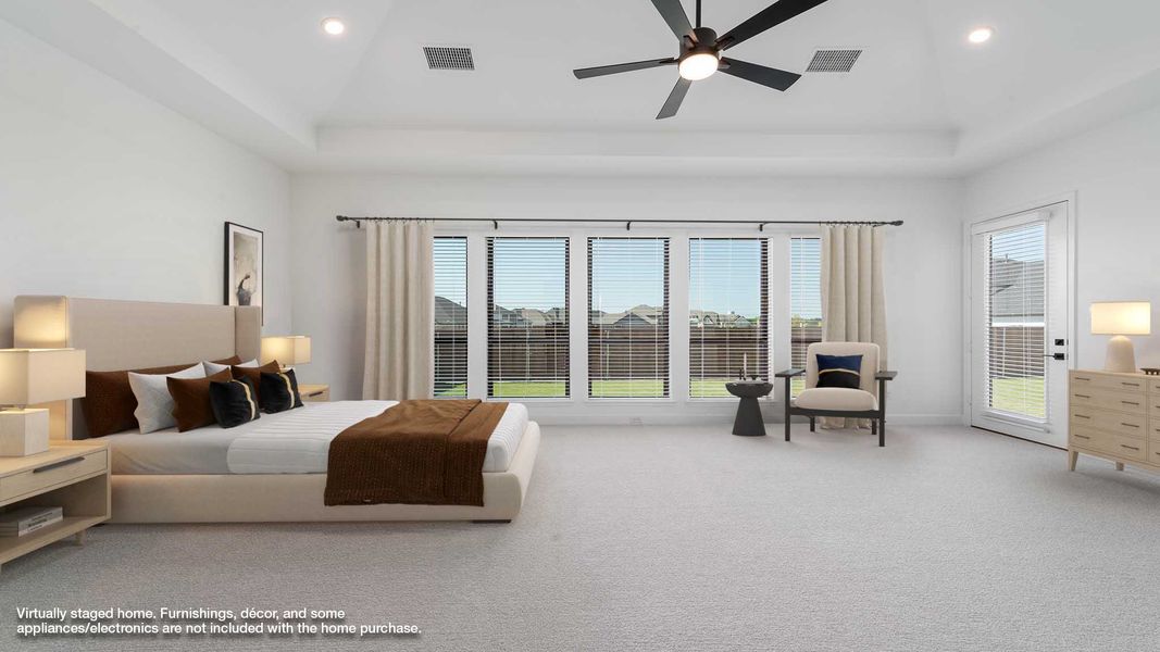 Representative furnished interior of a home built from the 4411W by Perry Homes in Enchanted Creek, Allen (Image 8).