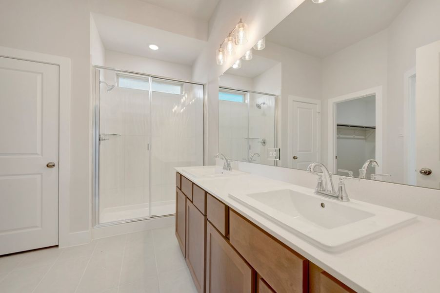 Furnished interior view inside a new home in The Meadows, Denton (Image 9).