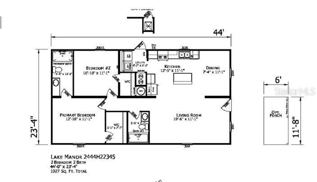 2D floor plan layout of this home in , St. Cloud, FL (Image 3). 2D floor plan layout of this home in , St. Cloud, FL (Image 3).