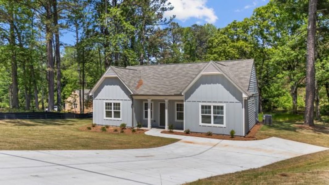 Representative exterior photo of a completed home built from the Elmsworth by Piedmont Residential in Clemit Harris Place, Newnan, GA (Image 23).