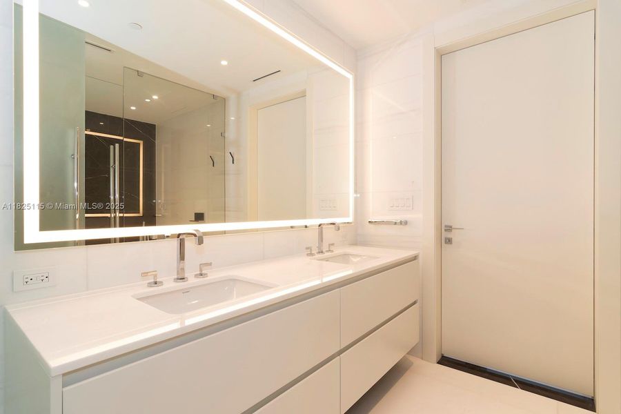 Furnished interior view inside a new home in Aston Martin Residences, Miami (Image 13).