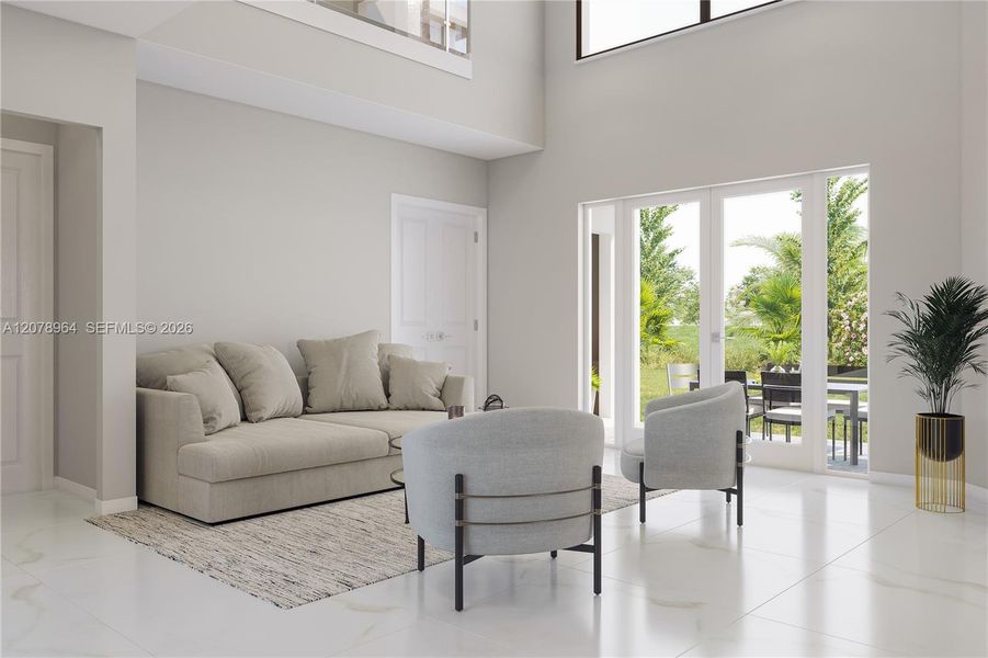 Furnished interior view inside a new home in Parkland Royale, Parkland (Image 17).