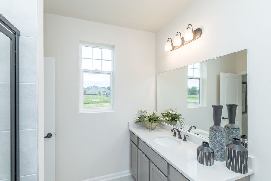 Furnished interior view inside a new home in Mystic Ridge, Whitmore Lake (Image 47).
