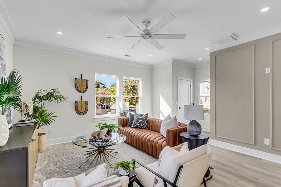 Furnished interior view inside a new home in , Charleston (Image 5).