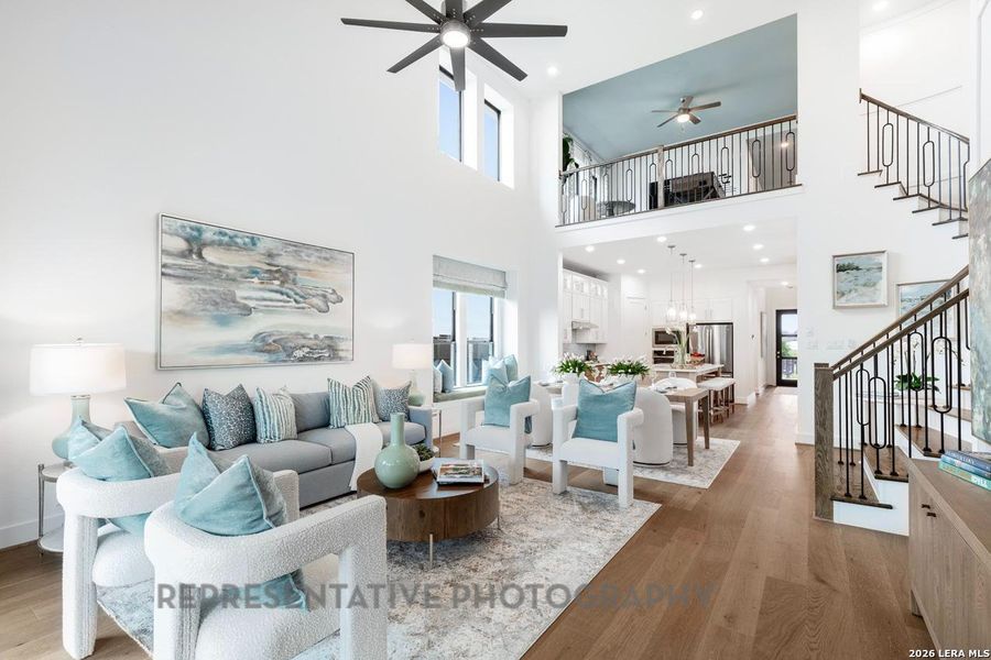 Furnished interior view inside a new home in Davis Ranch, San Antonio (Image 40).