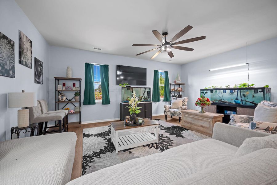 Furnished interior view inside a new home in Sweetgrass at Summers Corner, Summerville (Image 36). Furnished interior view inside a new home in Sweetgrass at Summers Corner, Summerville (Image 36).