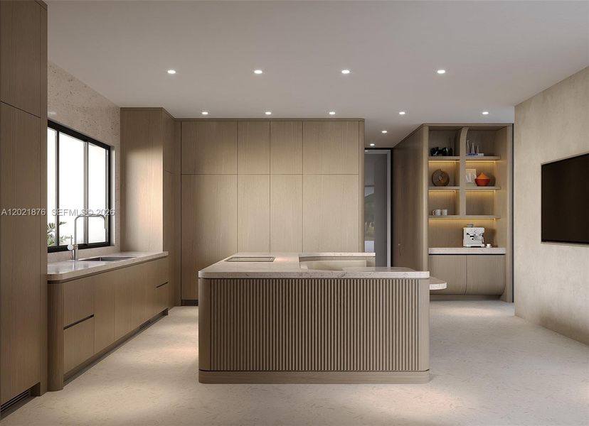 Furnished interior view inside a new home in , Miami (Image 5).