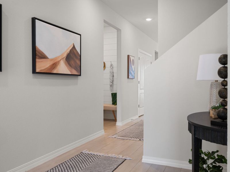 Furnished interior view inside a new home in Paseos Del Este, Horizon City (Image 13).