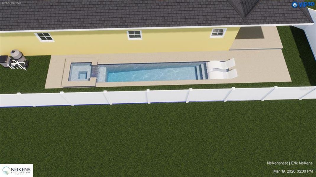 Exterior rendering of this home design in , St. Petersburg, FL (Image 5).