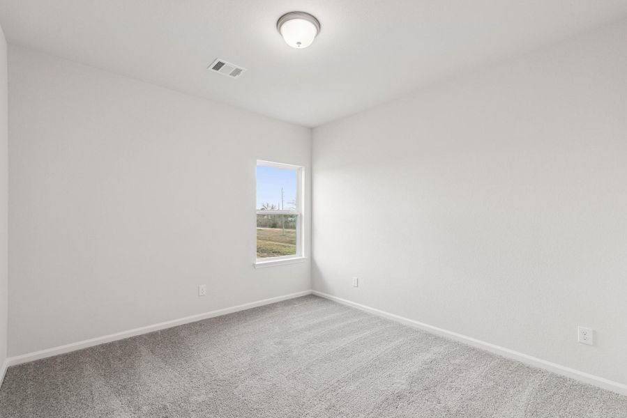 The Georgetown II- Bedroom 3. Home under construction, photo used for illustrative purposes only, colors and options will vary.