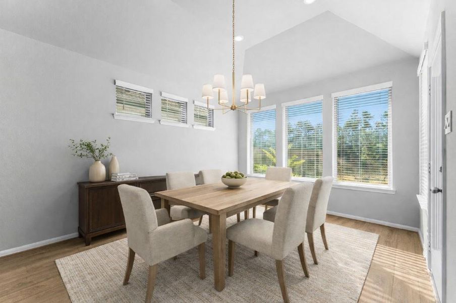 Furnished interior view inside a new home in The Highlands, Porter (Image 9).