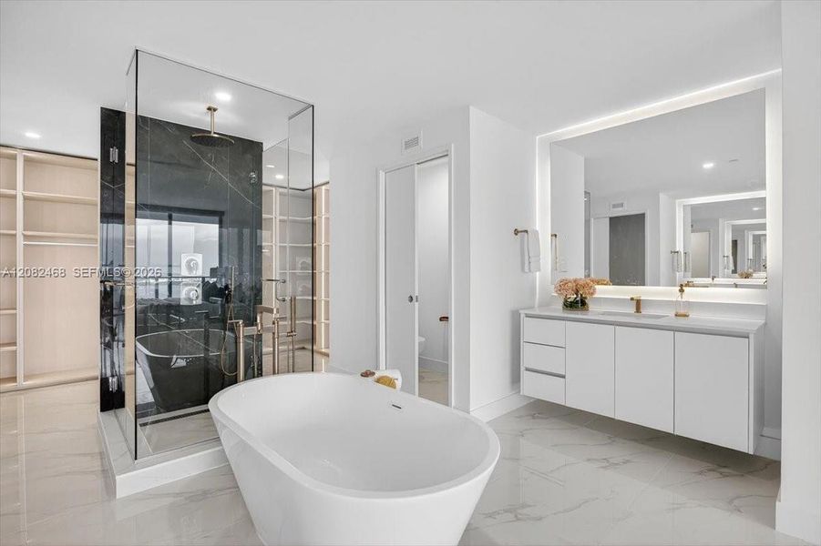 Furnished interior view inside a new home in Aria Reserve, Miami (Image 4).