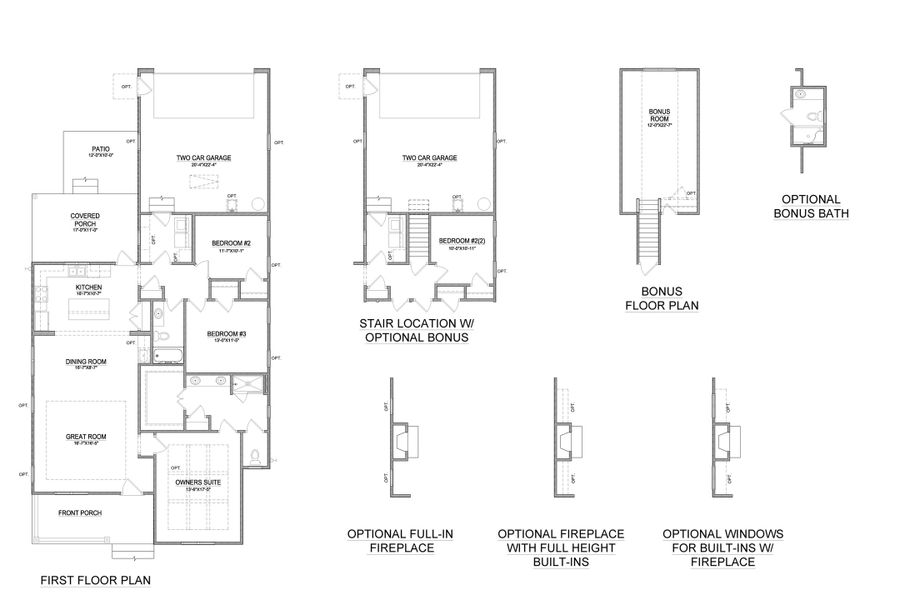 2D floor plan layout for the Grantville by Bill Clark Homes in The Sanctuary at Sunset Beach, Sunset Beach, NC (Image 3).