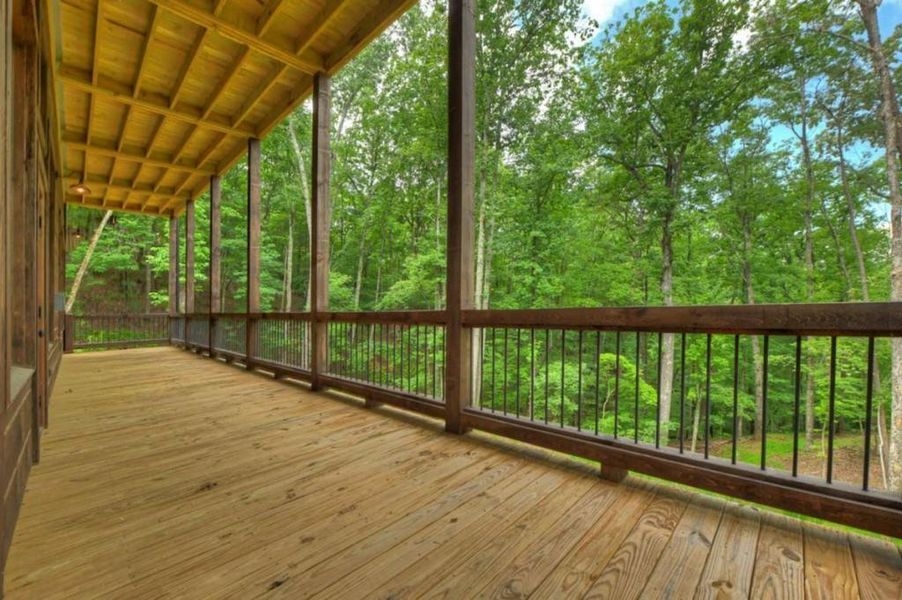 Exterior details and patio area of a home in , Blue Ridge (Image 16).