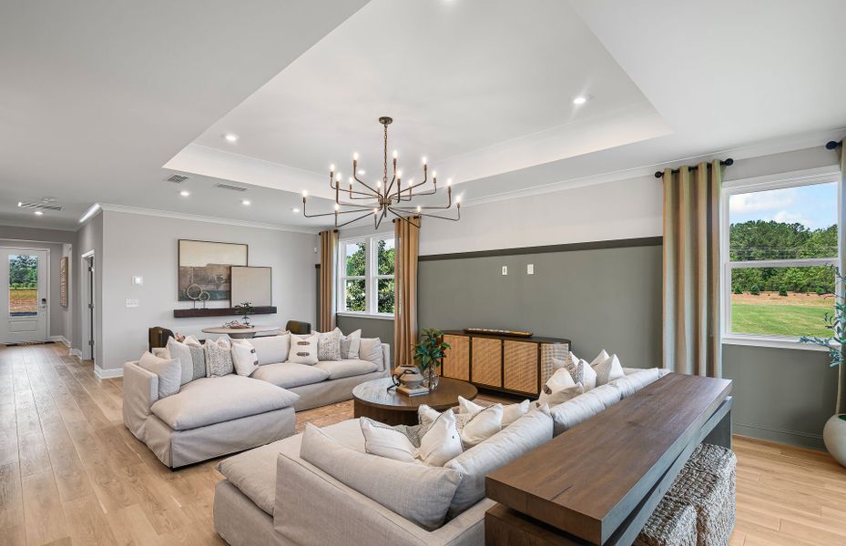 Representative furnished interior of a home built from the Medina by Pulte Homes in Overland, Locust Grove (Image 31).