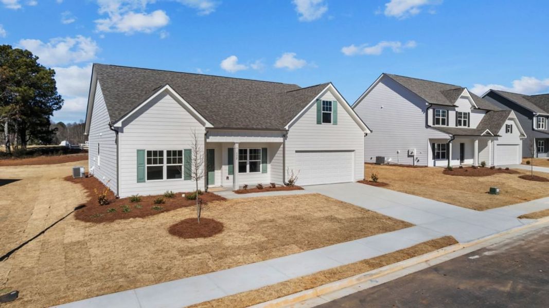 Representative exterior photo of a completed home built from the Lexington by Piedmont Residential in Hampton Ridge, Jefferson, GA (Image 15).