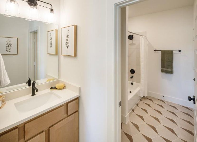 Furnished interior view inside a new home in Sienna, Missouri City (Image 45).