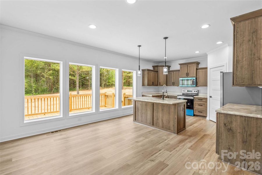 Furnished interior view inside a new home in , Catawba (Image 4).