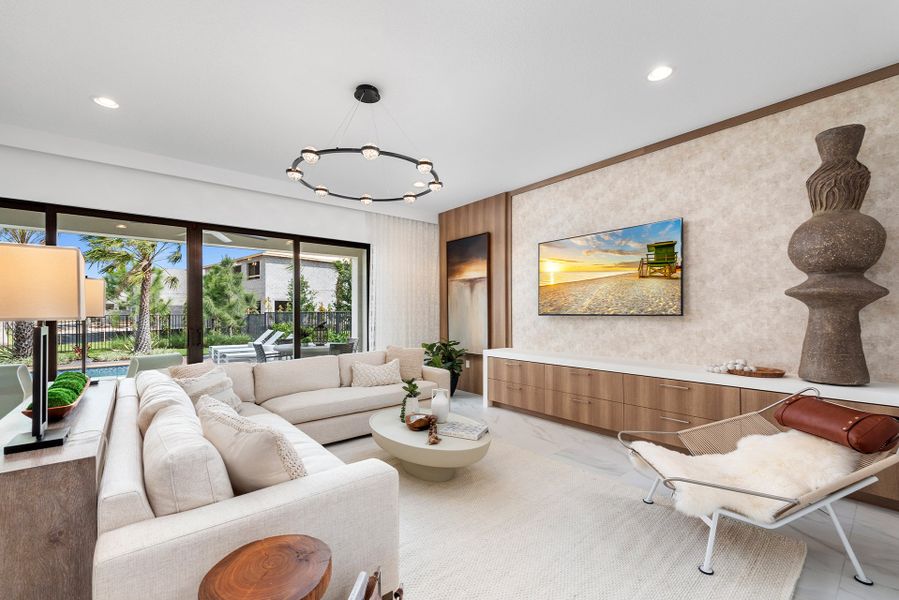 Representative furnished interior of a home built from the Mariana by GL Homes in Lotus Edge, Boca Raton (Image 7).