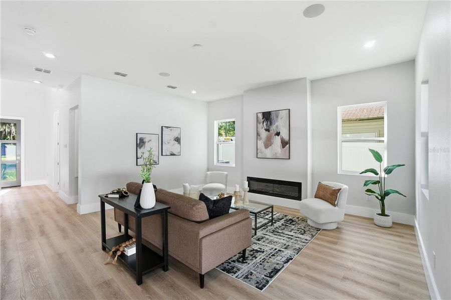 Furnished interior view inside a new home in , Belle Isle (Image 45).