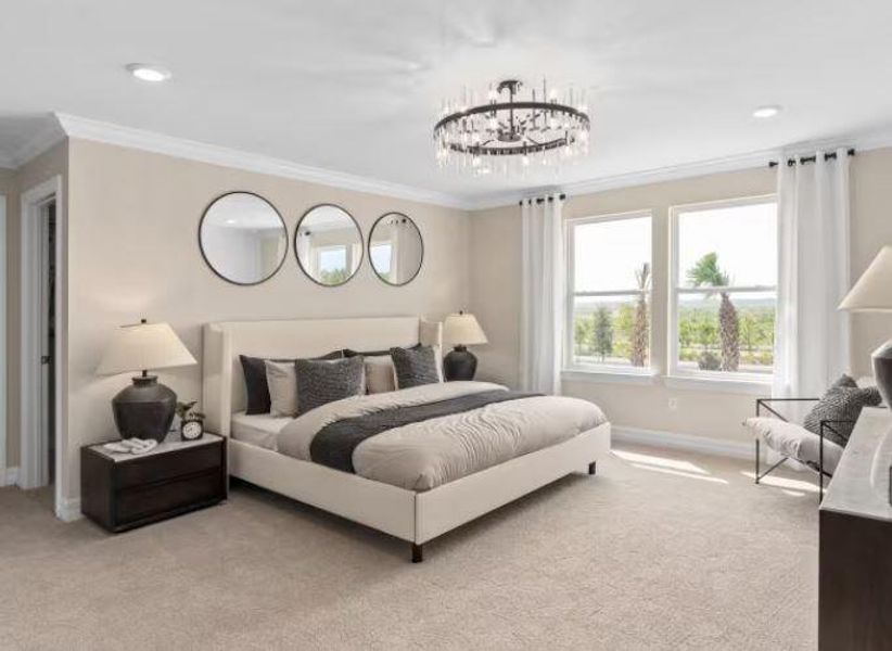 Furnished interior view inside a new home in Greyhawk Landing, Lake Worth (Image 6). Furnished interior view inside a new home in Greyhawk Landing, Lake Worth (Image 6).