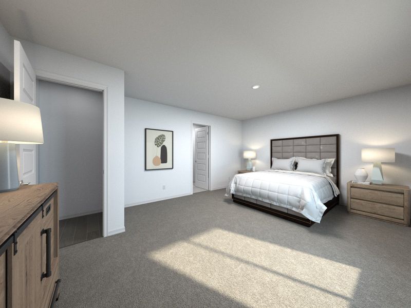 Furnished interior view inside a new home in Two Rivers - Signature Series, Zephyrhills (Image 8).