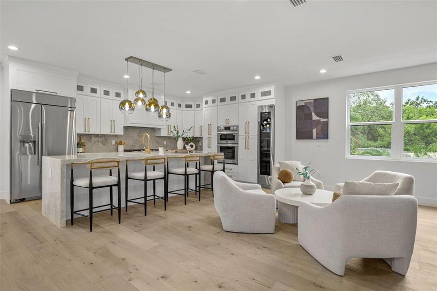 Furnished interior view inside a new home in , Tampa (Image 39).