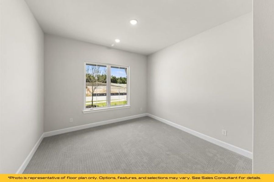 Representative unfurnished interior of a home built from the The Cayman by Stonefield Homes in The Highlands, Rockwall (Image 93).