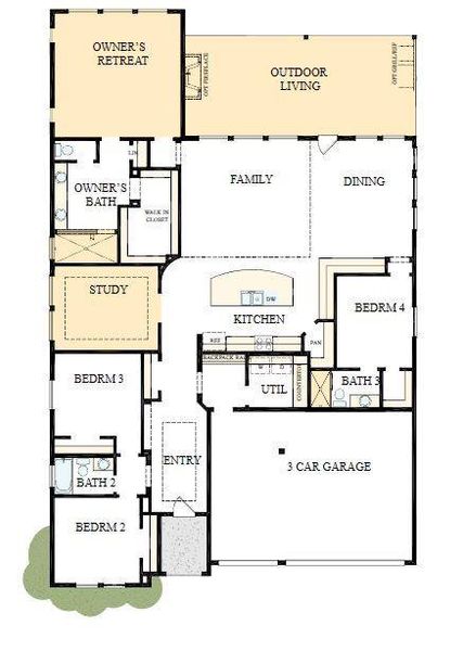 The success of a floorplan is the way you can move through it…You’ll be amazed at how well this home lives…We call it traffic patterns.