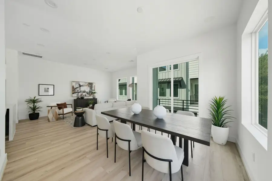 Furnished interior view inside a new home in Hammerly Blvd, Houston (Image 4). Furnished interior view inside a new home in Hammerly Blvd, Houston (Image 4).