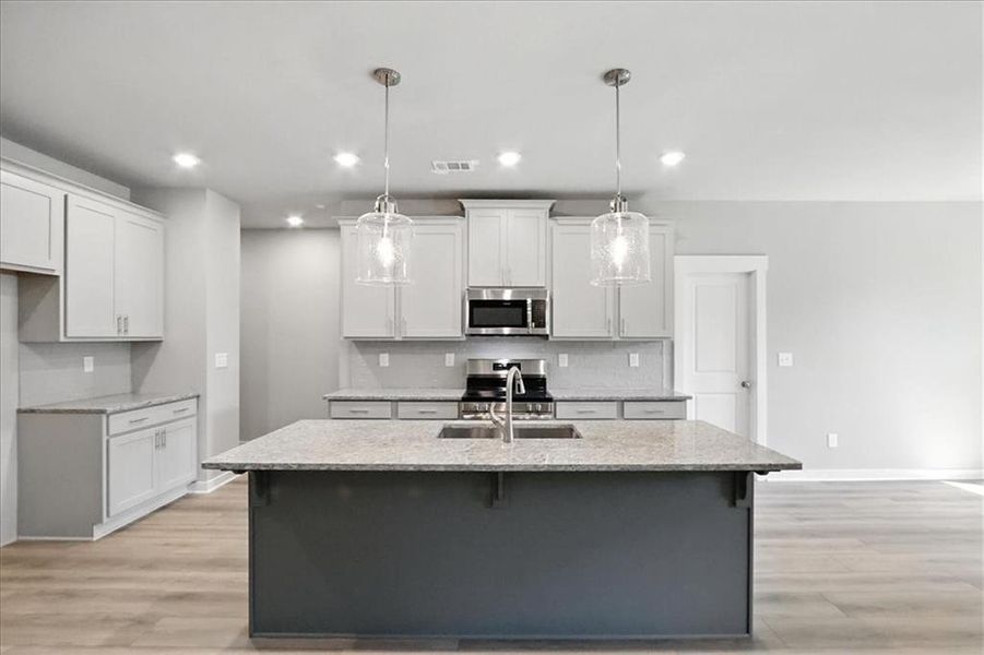 Furnished interior view inside a new home in Traditions of Braselton, Jefferson (Image 10).