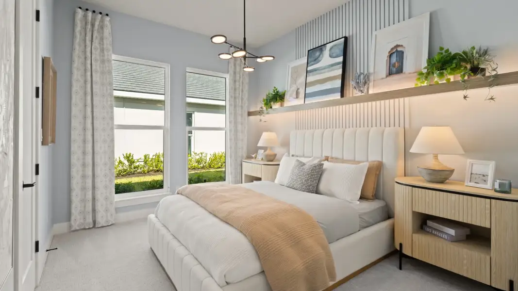 Furnished interior view inside a new home in Glynlea Country Club, Port St. Lucie (Image 20).