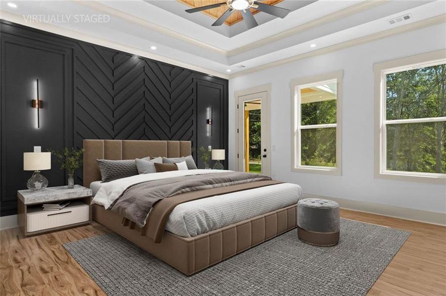 Furnished interior view inside a new home in , Powder Springs (Image 37).