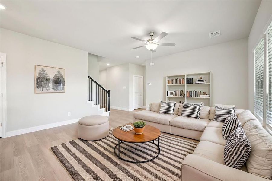 Furnished interior view inside a new home in Eastridge - Signature Series, McKinney (Image 7). Furnished interior view inside a new home in Eastridge - Signature Series, McKinney (Image 7).