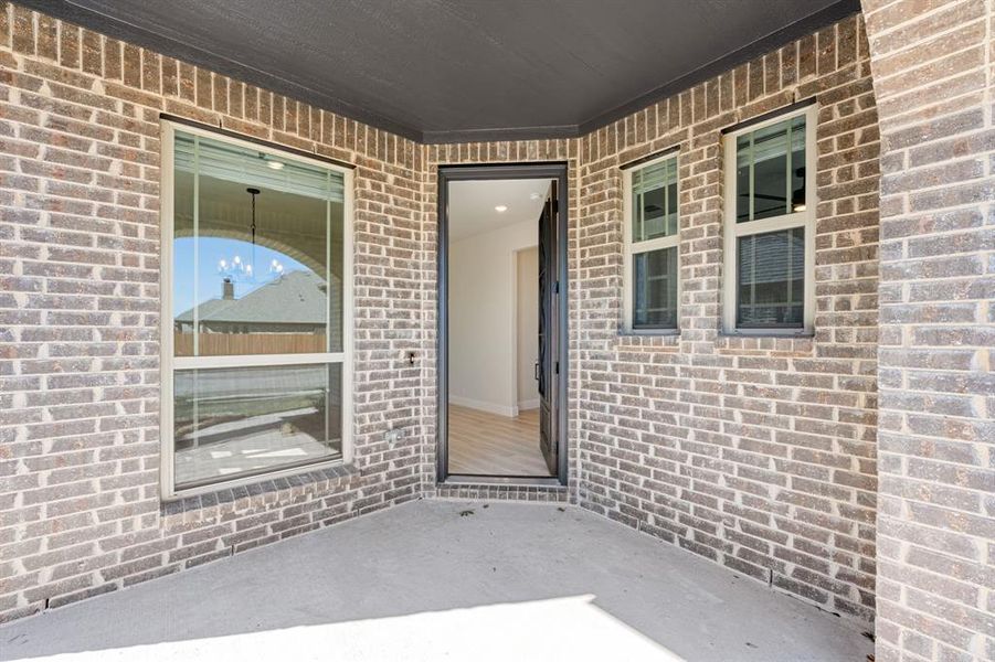 Exterior details and patio area of a home in Ridge Ranch Classic 60, Mesquite (Image 20).