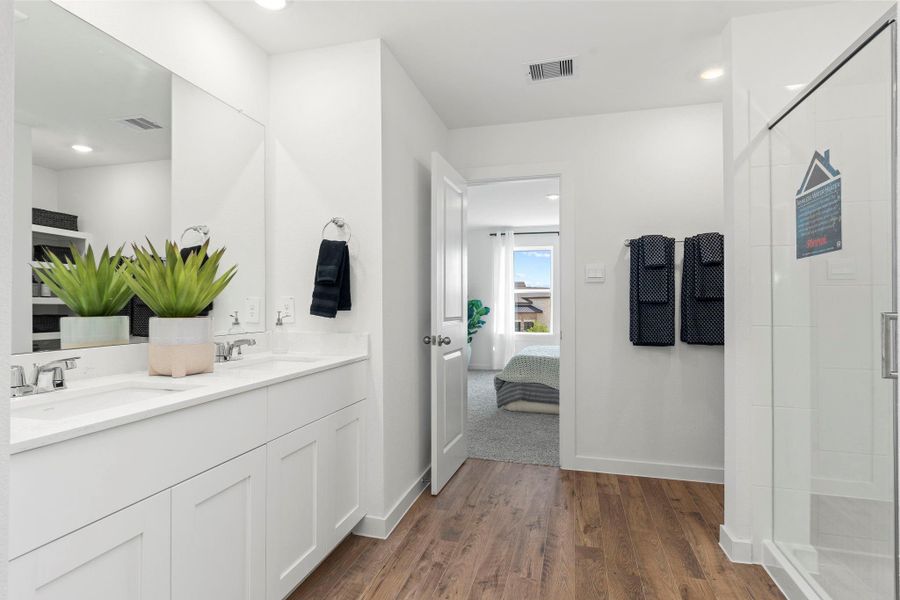 Furnished interior view inside a new home in , Katy (Image 33).