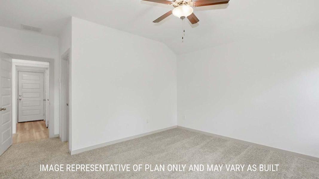 Representative unfurnished interior of a home built from the Bellvue by D.R. Horton in China Grove, China (Image 24).