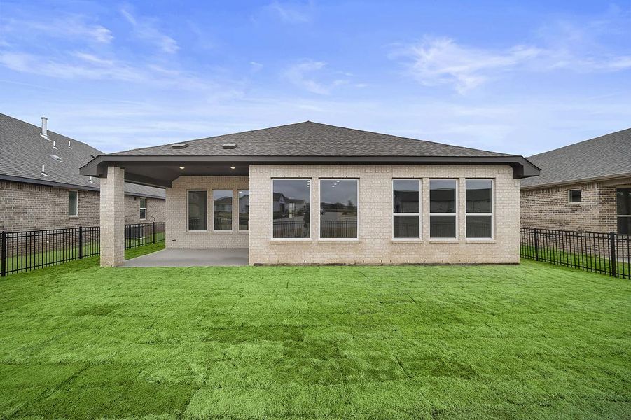 Representative exterior details of a home built from the Sunflower by Caldwell Homes in The Highlands, Porter (Image 31). Representative exterior details of a home built from the Sunflower by Caldwell Homes in The Highlands, Porter (Image 31).