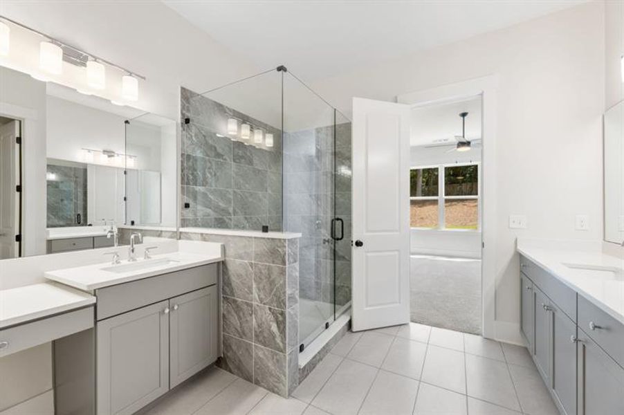 Furnished interior view inside a new home in Arden on Lanier, Cumming (Image 8).